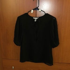 Cute black three-quarter blouse